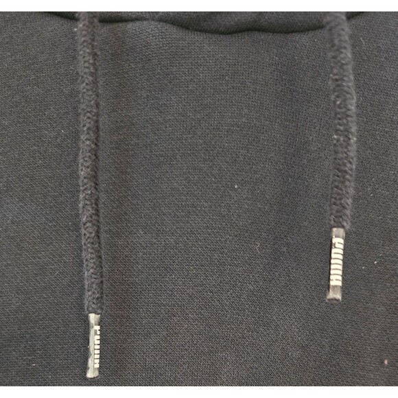 Puma Jacket Small Black White Mens Pullover Hoodie Sports Lifestyle Casual LARGE - Picture 3 of 6